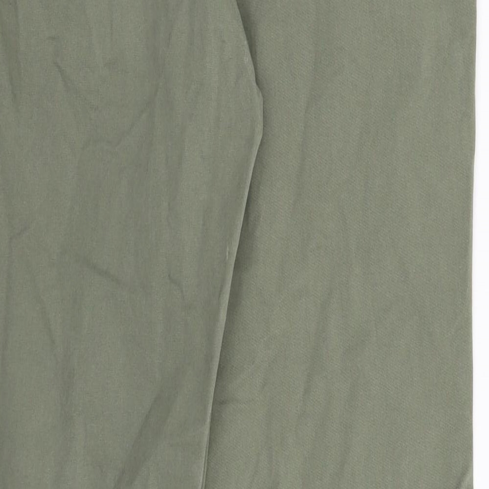 George Mens Green Chino Trousers Size 32 L32 in