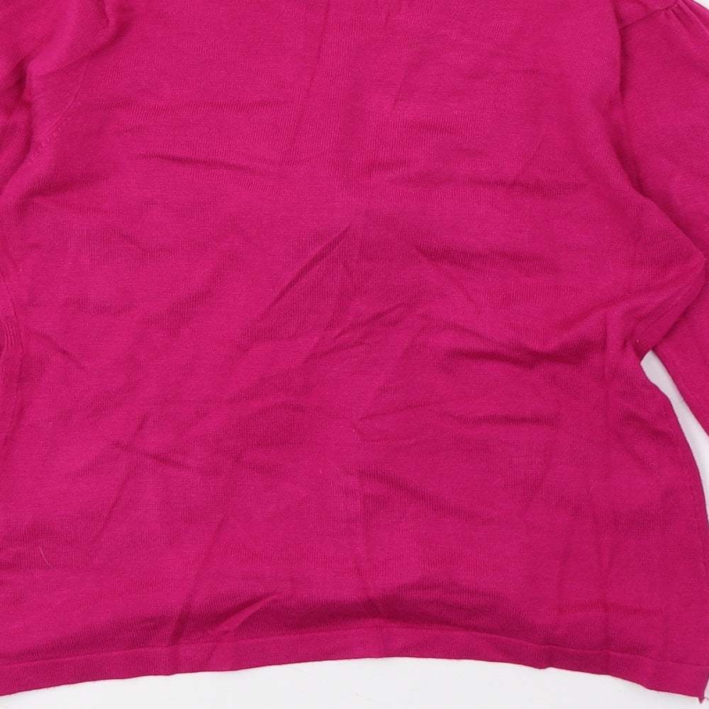 Marks and Spencer Womens Purple Knit Pullover Jumper Size 8