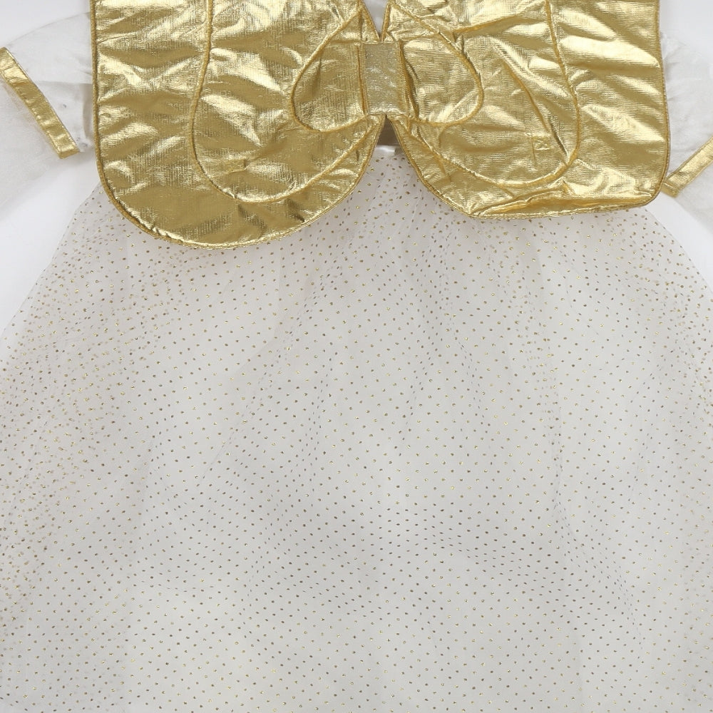 Tesco Girls White Tutu Dress Size 5-6 Years - Angel