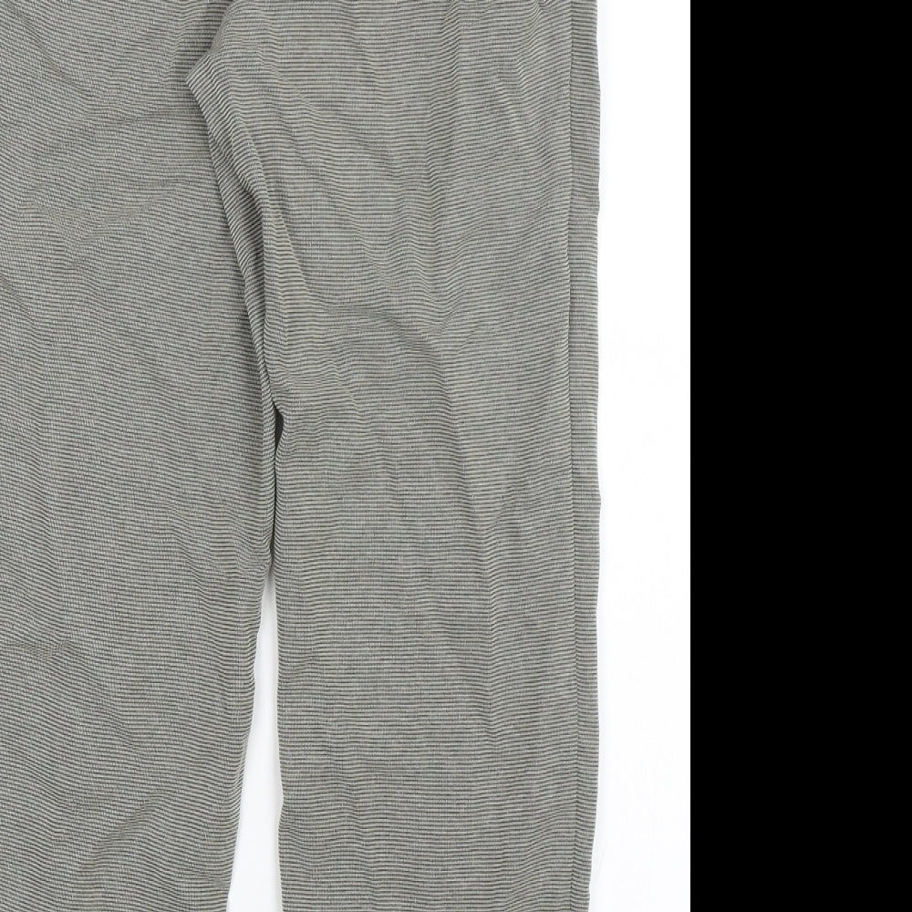 M&S Womens Grey Trousers Size 10 L25 in