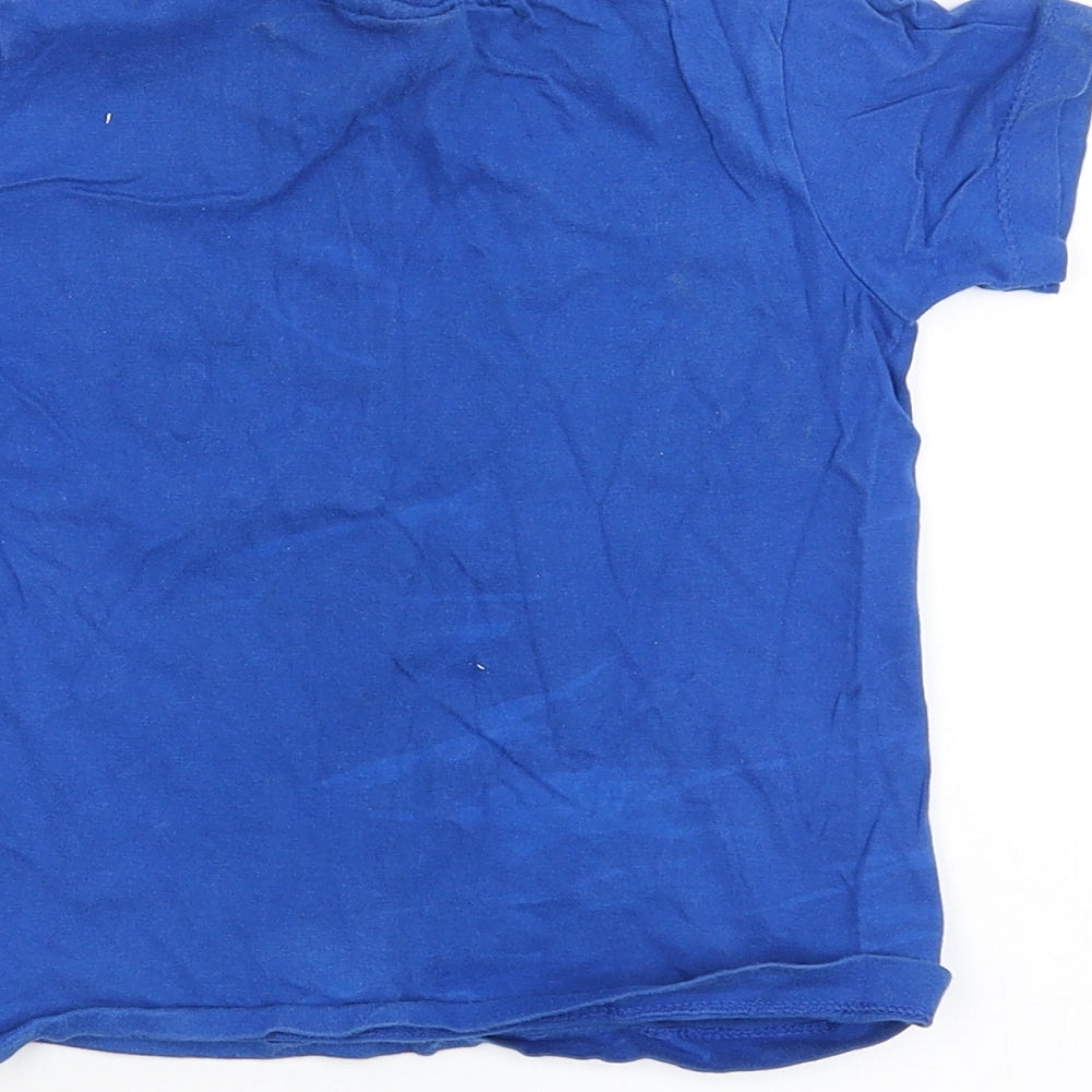 quco Boys Blue Basic T-Shirt Size 2-3 Years