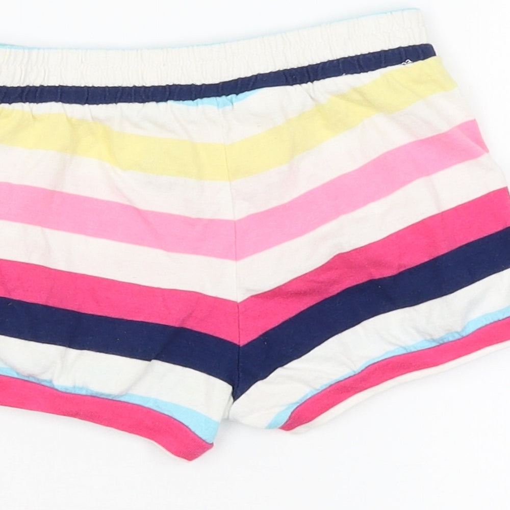 Baby GAP Girls White Striped Boyfriend Shorts Size 3 Years