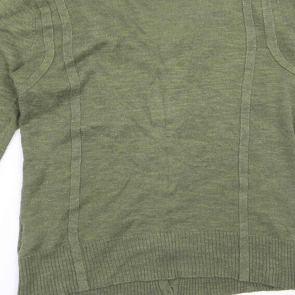 Preworn Womens Green Cardigan Jumper Size XS