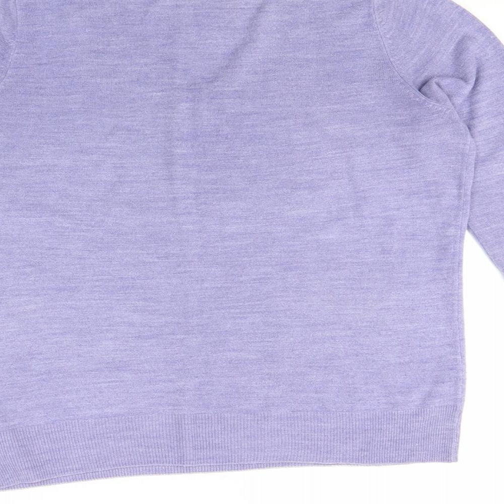 M&S Womens Purple Pullover Jumper Size 12