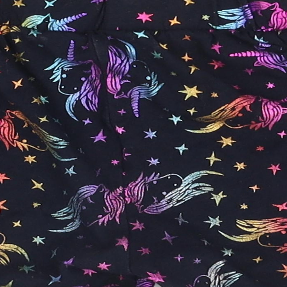 tevhit Girls Black Sleep Shorts Size 9 Years - elastic waist