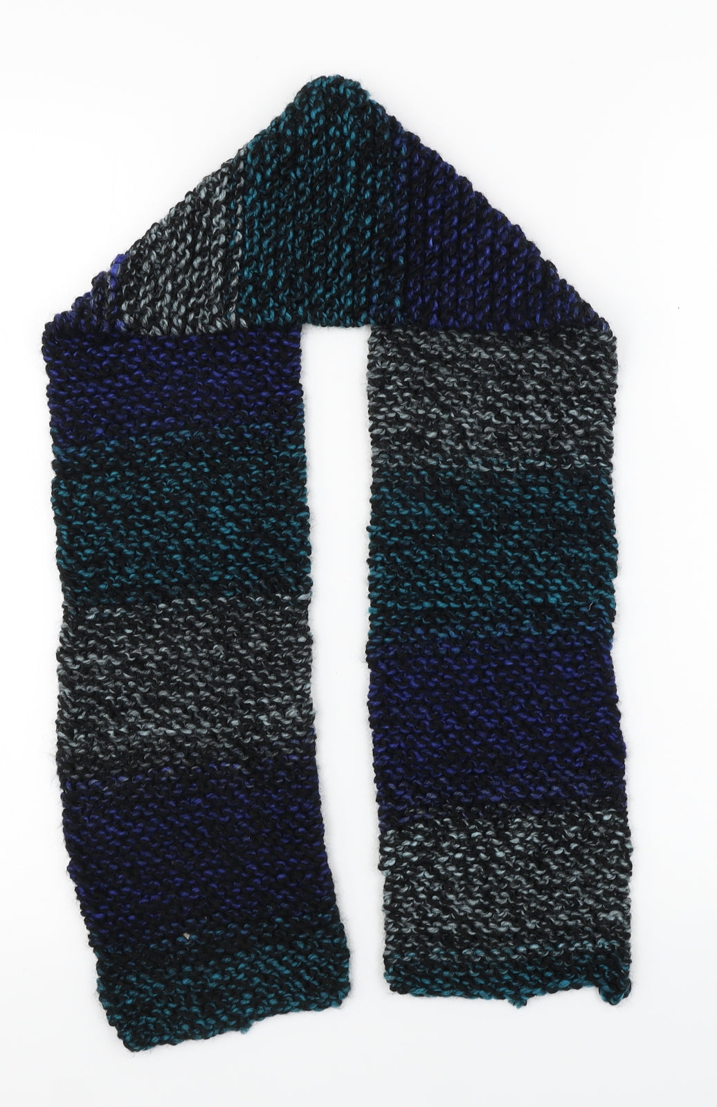 Unbranded Womens Blue Striped Scarf