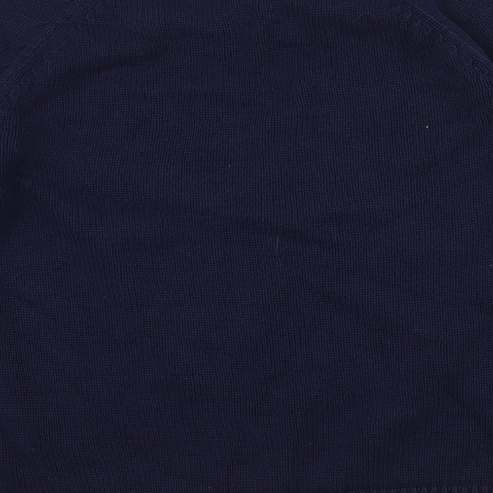 M&S Womens Blue Knit Pullover Jumper Size 8