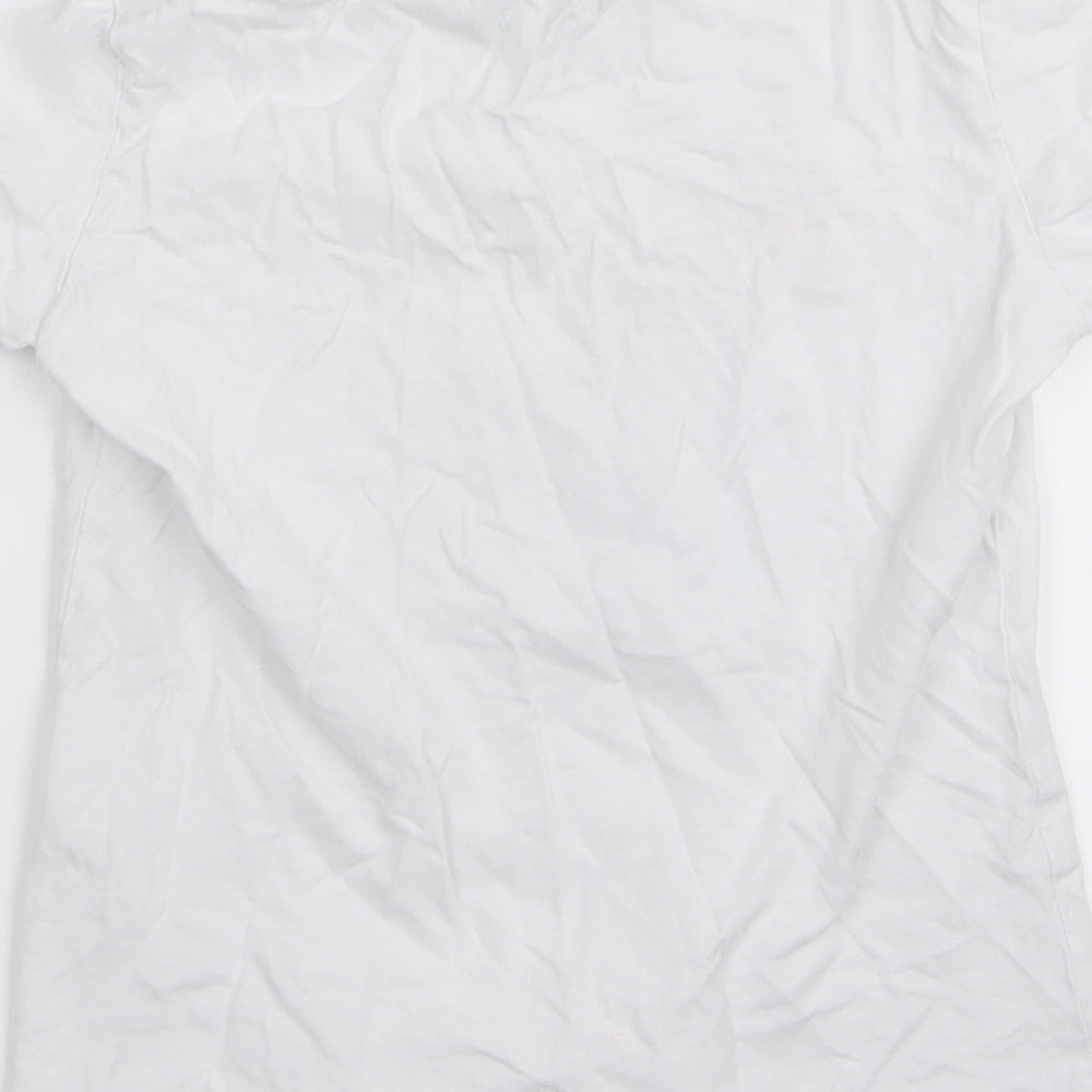 lily and dan Girls White Basic T-Shirt Size 7-8 Years