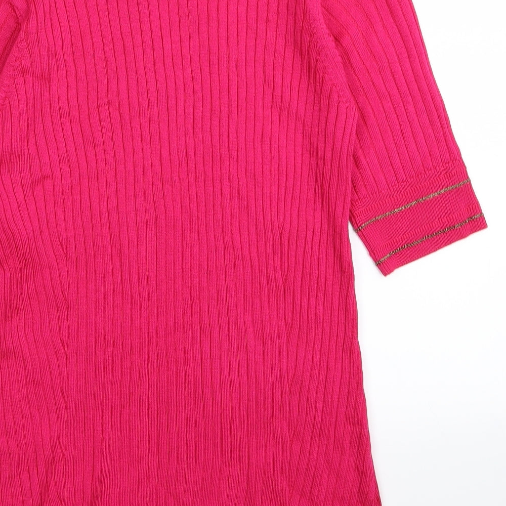 M&S Womens Pink Basic T-Shirt Size 10