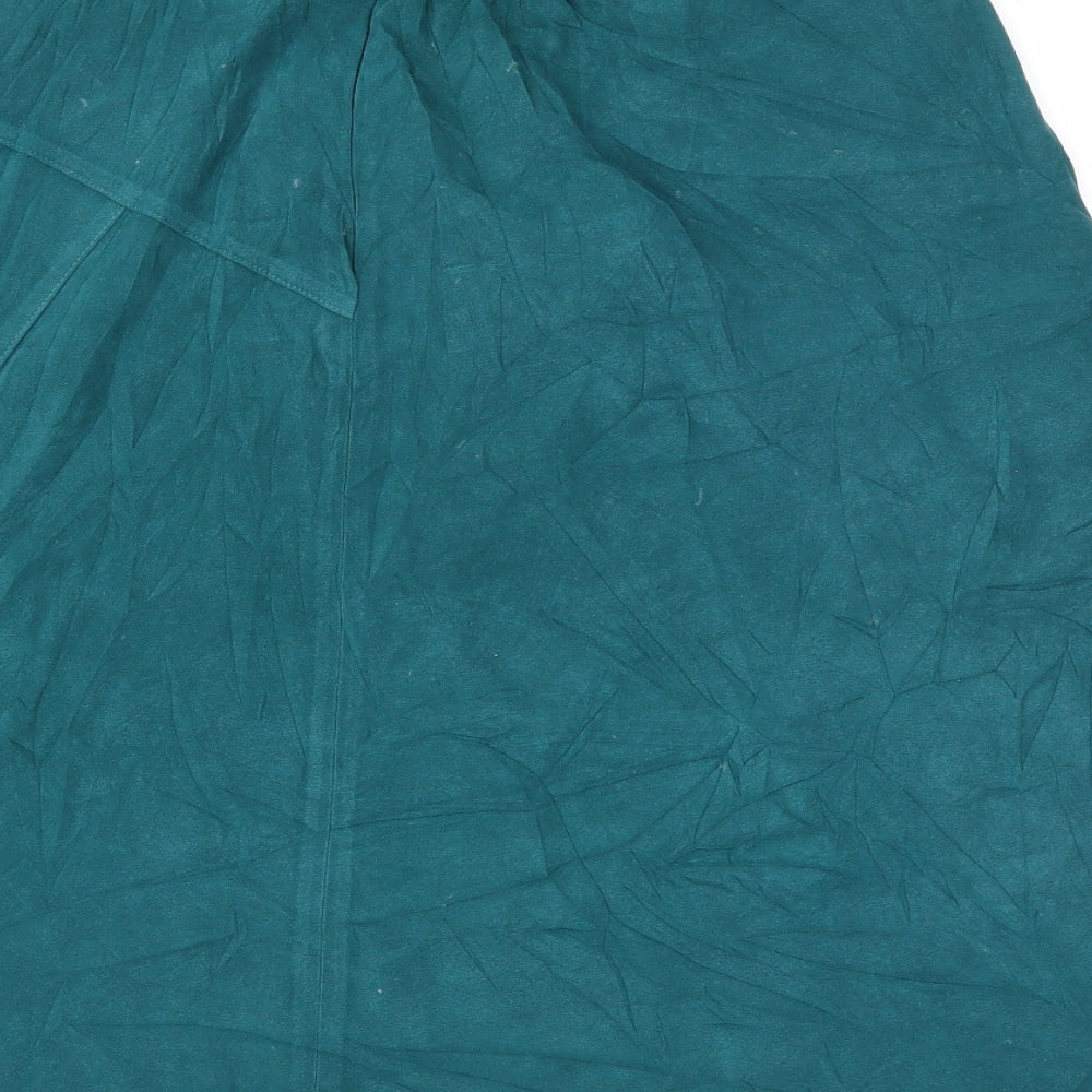 Damart Womens Green Flare Skirt Size 22
