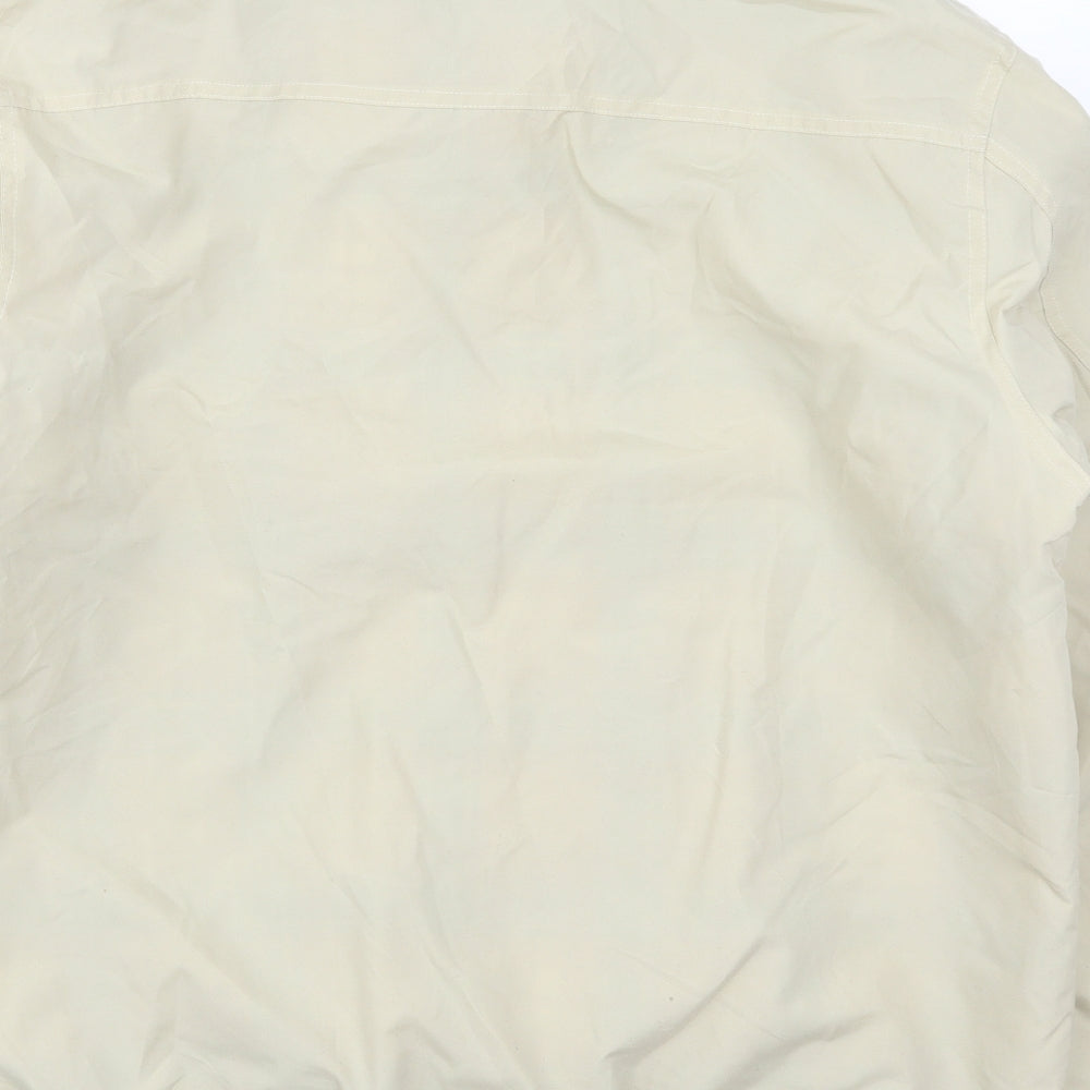 Uno Camice Womens Beige Bomber Jacket Jacket Size L