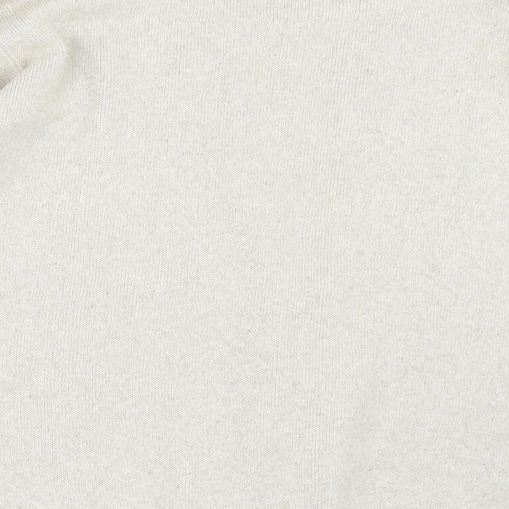 Essentials Mens Beige Knit Pullover Jumper Size S