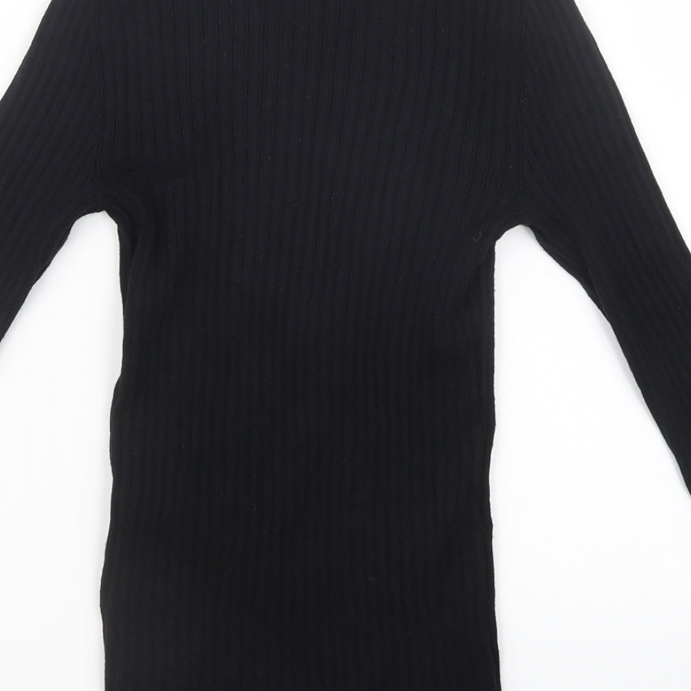 Primark Womens Black Knit Pullover Jumper Size 10