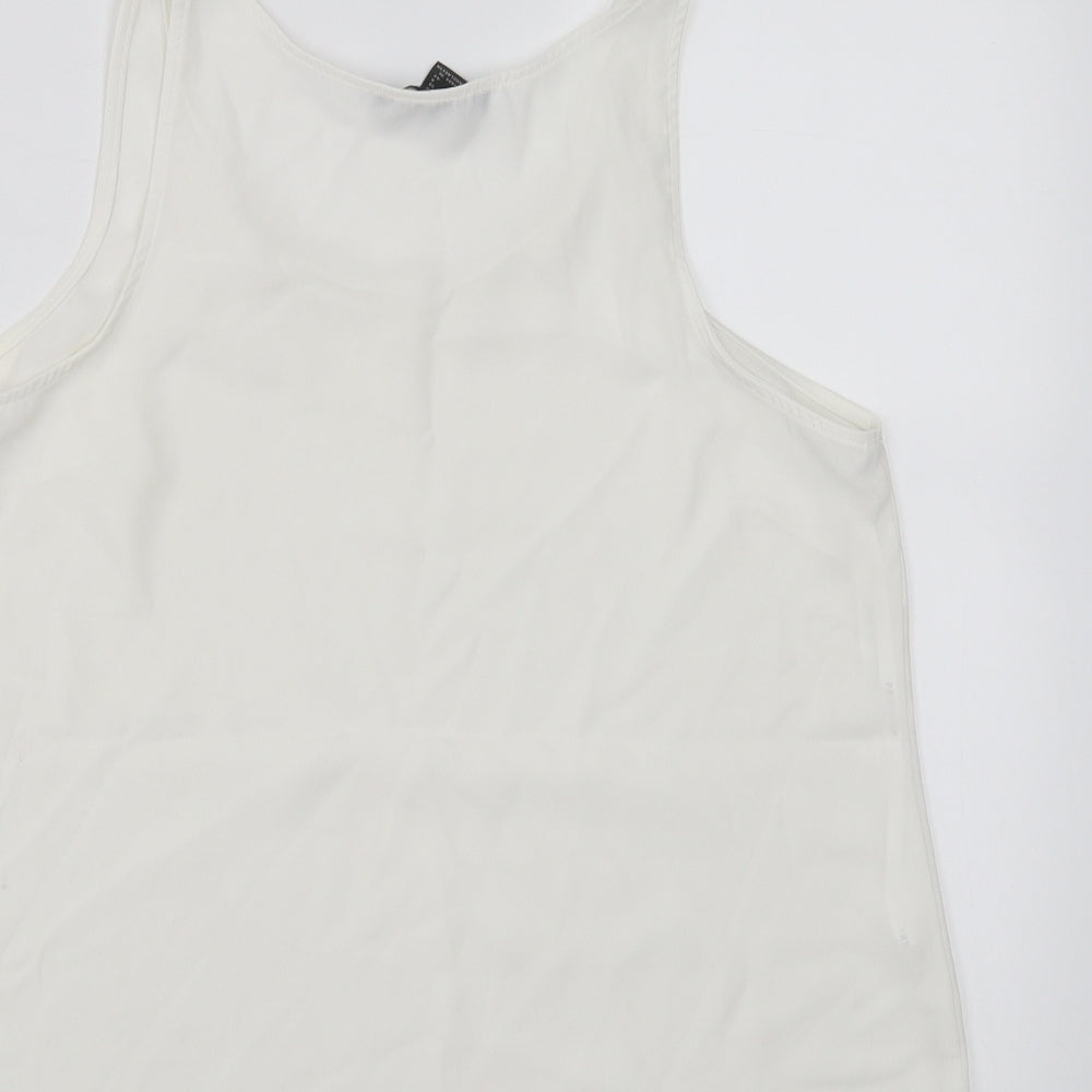 Primark Womens White Basic Tank Size 10