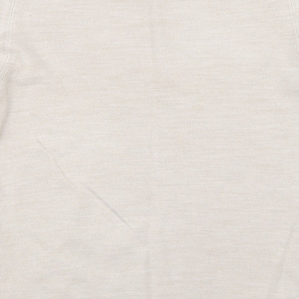 Marks and Spencer Womens Beige Pullover Jumper Size 10