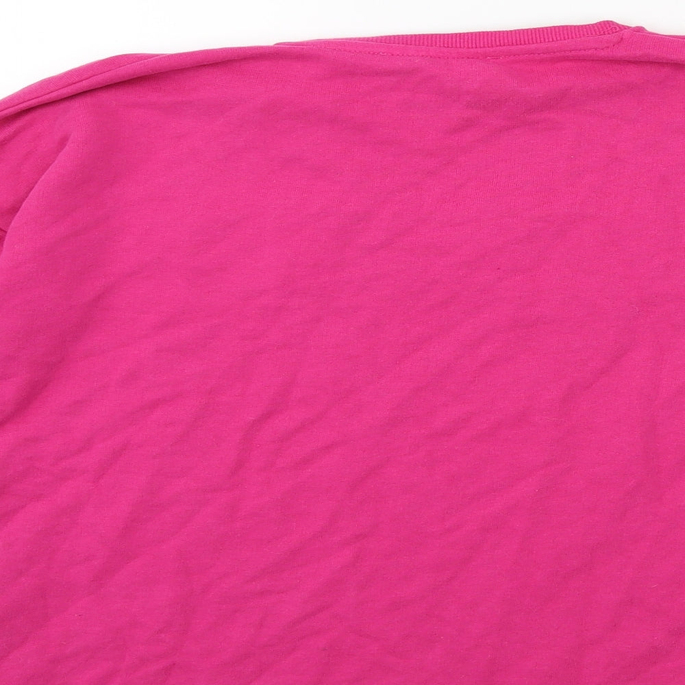 Marks and Spencer Girls Pink Pullover Sweatshirt Size 13-14 Years