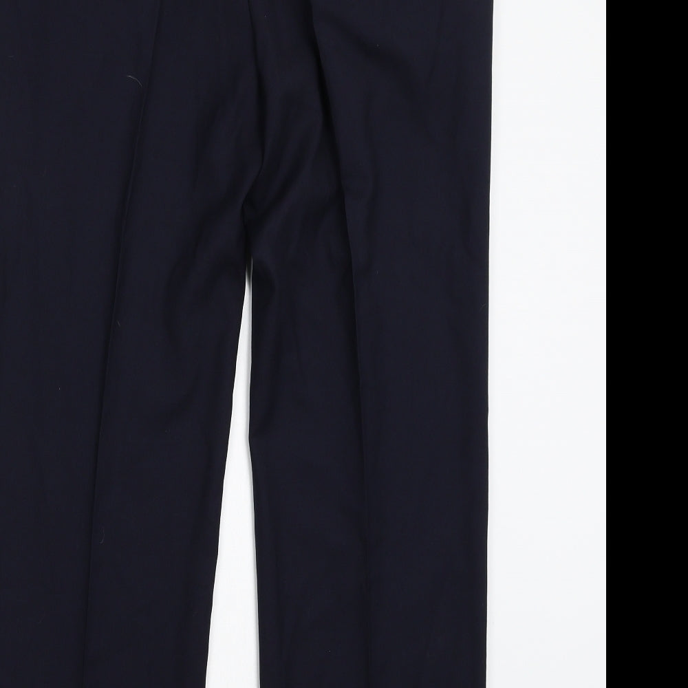 Marks and Spencer Mens Blue Trousers Size 34 L28 in