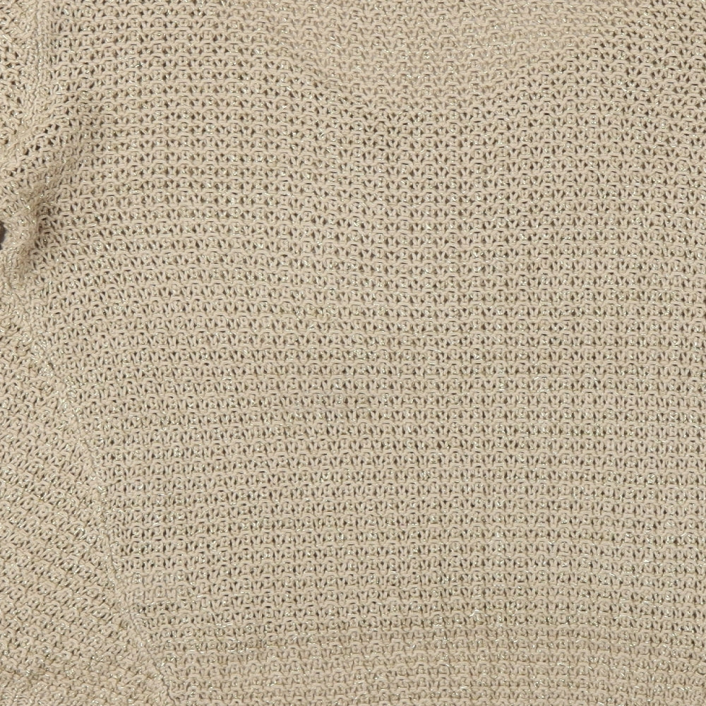 Oasis Womens Gold Pullover Jumper Size S