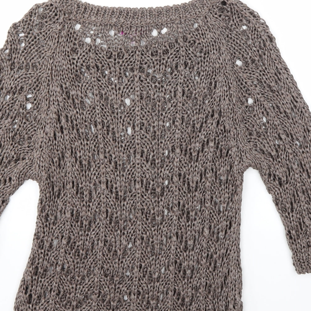 M&S Womens Brown Pullover Jumper Size M