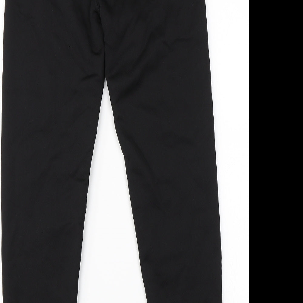 Preworn Womens Black Trousers Size 6 L26 in