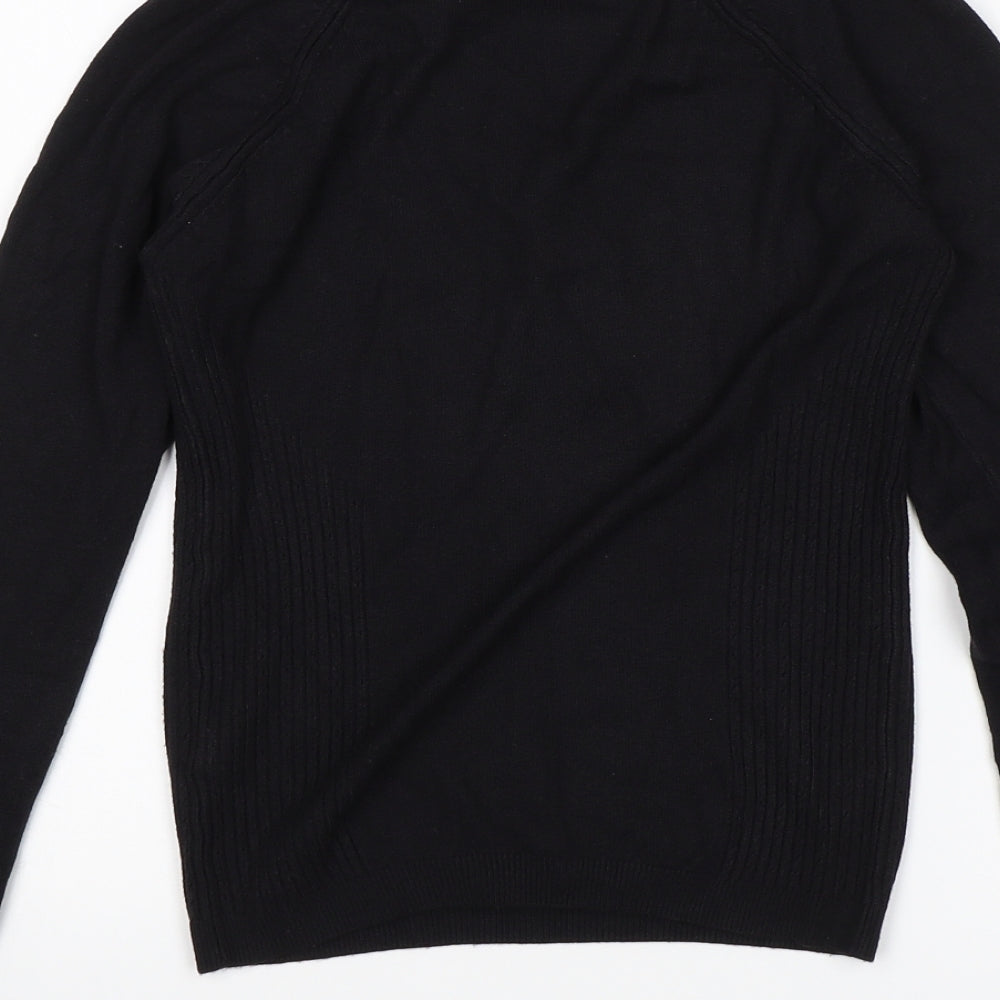 Marks and Spencer Womens Black Pullover Jumper Size 12