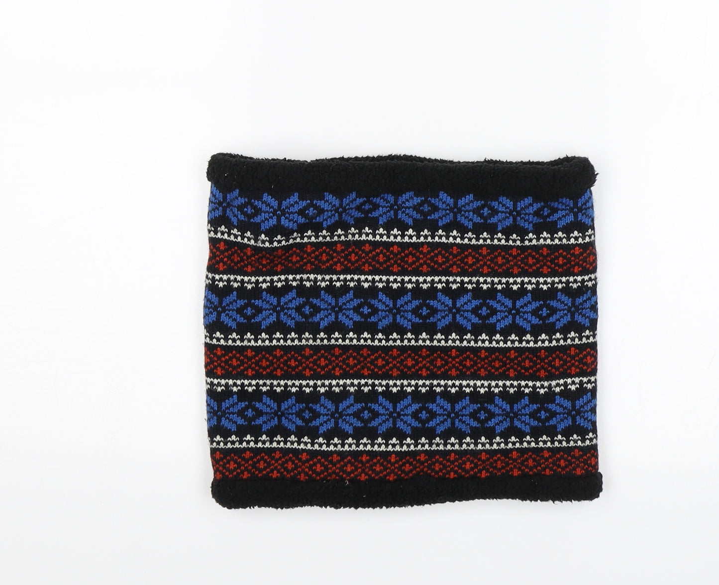 George Unisex Black Fair Isle Scarf