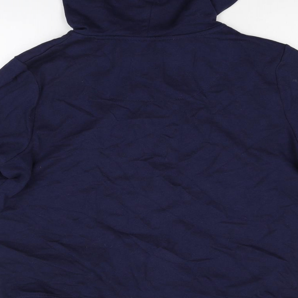 TU Womens Blue Fleece Full Zip Hoodie Size 16