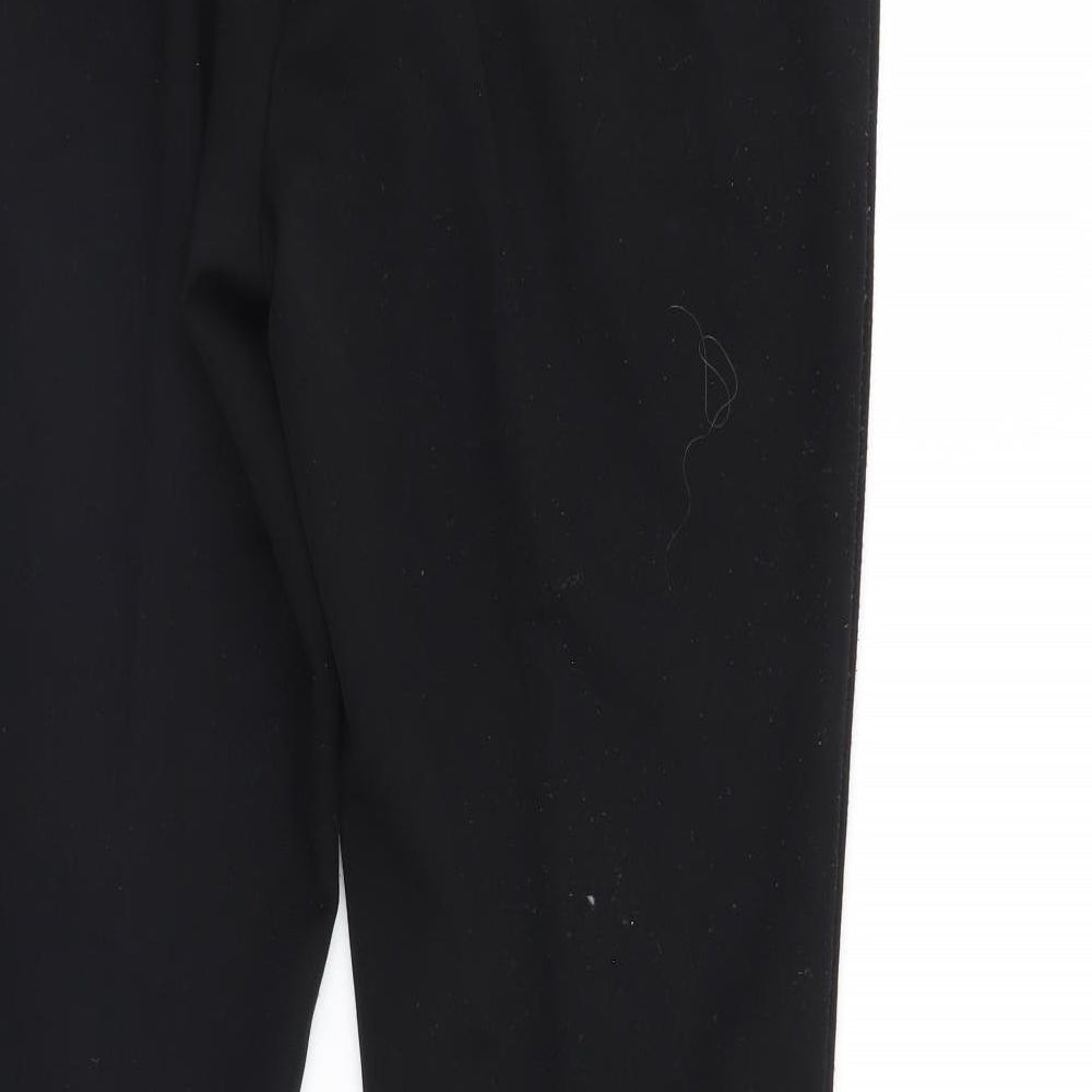 M&S Womens Black Sweatpants Trousers Size 14 L29 in
