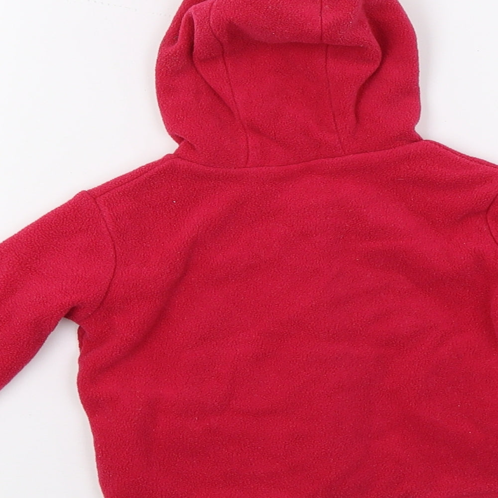 F&F Girls Pink Fleece Jacket Size 6-9 Months