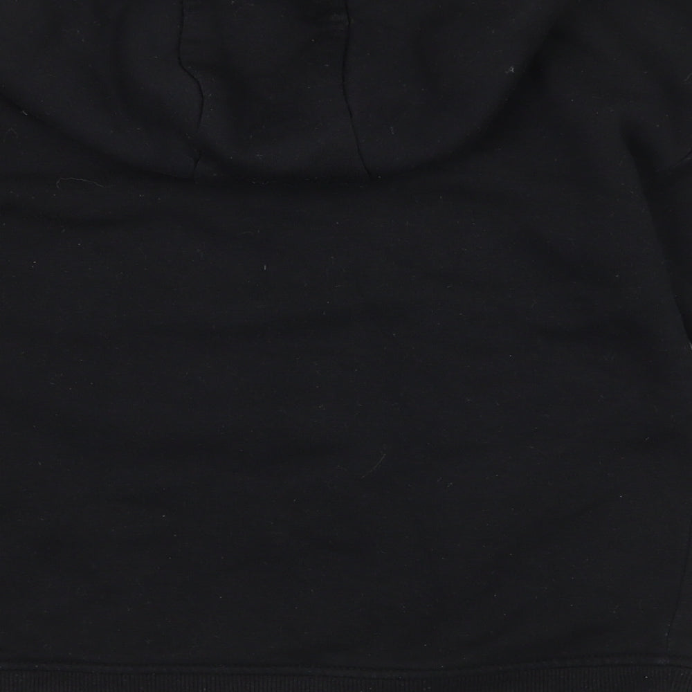 Primark Girls Black Jersey Pullover Hoodie Size 9-10 Years - Boston