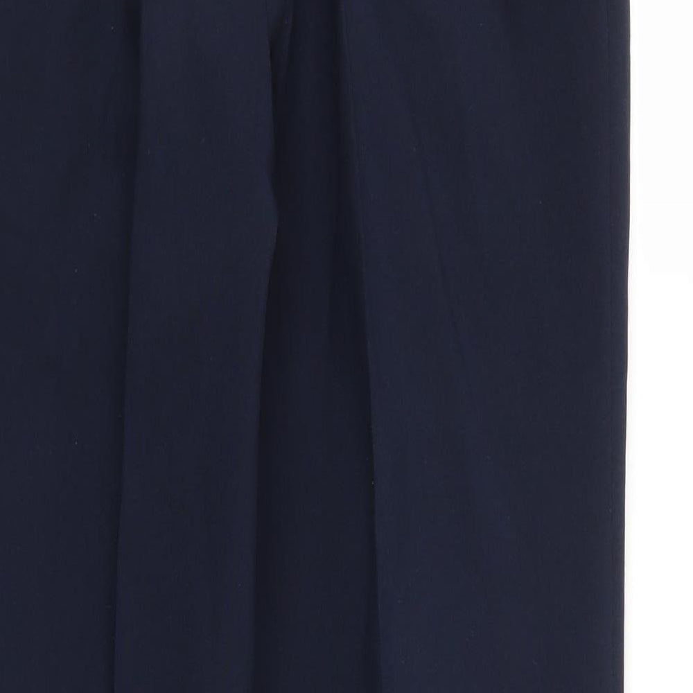 M&S Womens Blue Trousers Size 10 L29 in - Stretch waistband