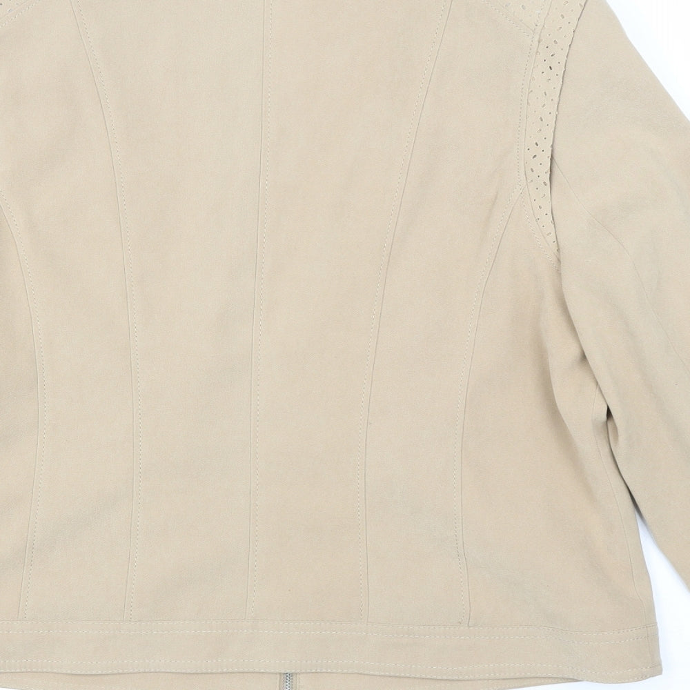 Bonmarché Womens Beige Jacket Size 14 - Chanel jacket