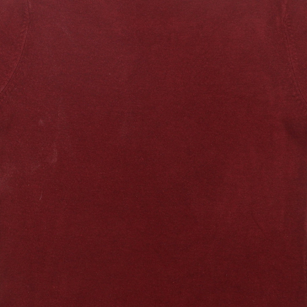 Marks and Spencer Womens Red Knit Pullover Jumper Size 10