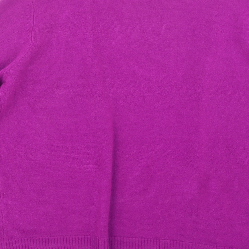 BHS Womens Purple Knit Cardigan Jumper Size 12