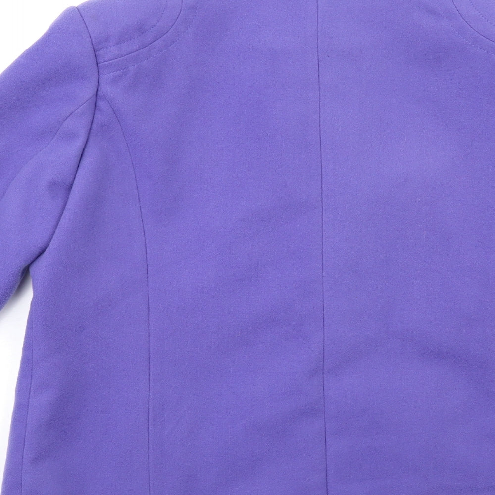 Northmoor Womens Blue Overcoat Coat Size 12