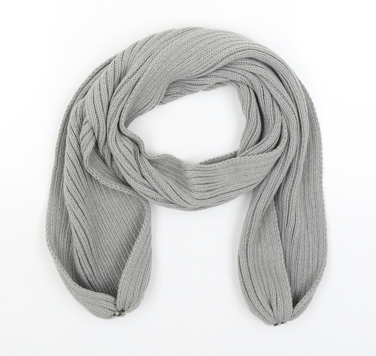 Preworn Unisex Grey Scarf One Size