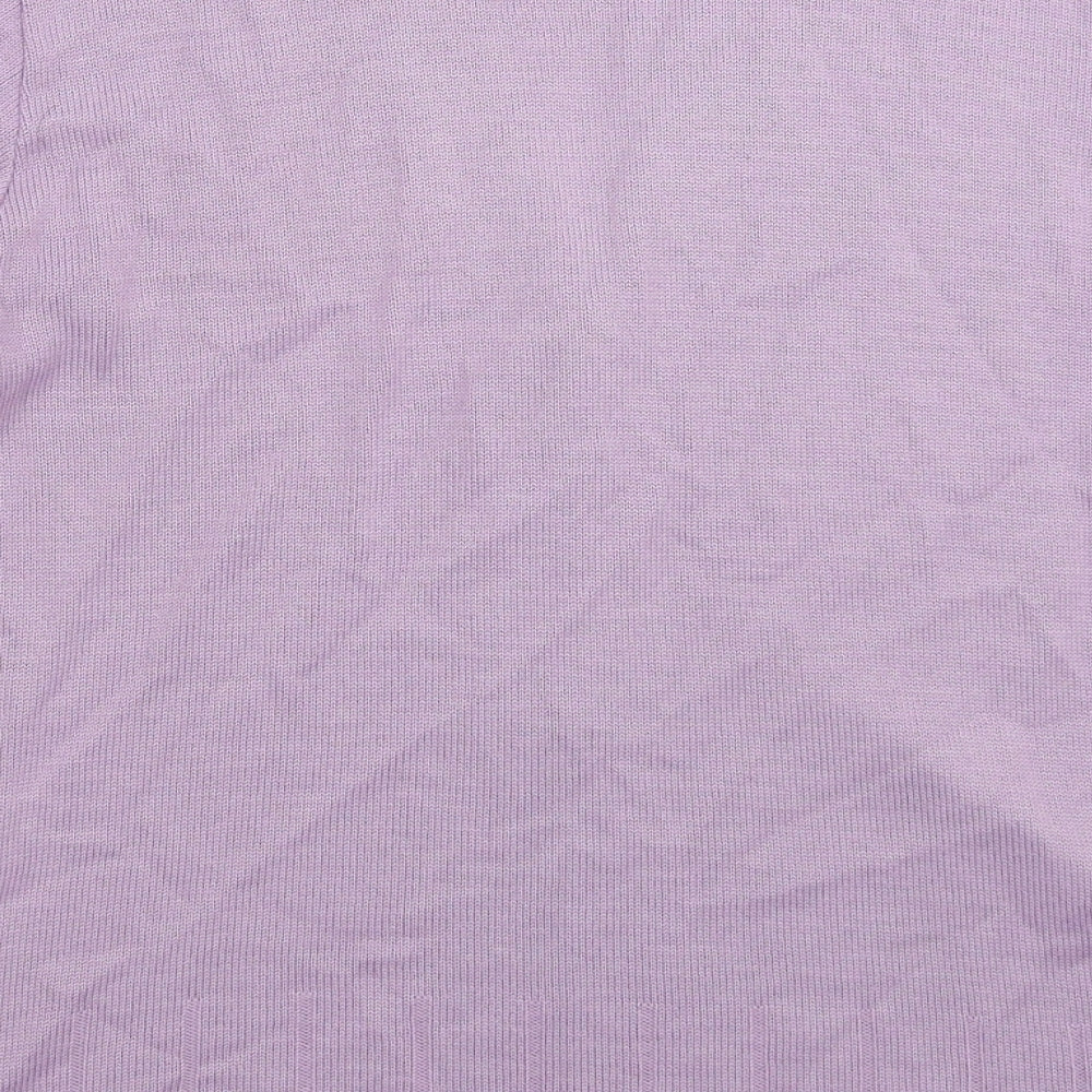 Bonmarché Womens Purple Knit Cardigan Jumper Size L