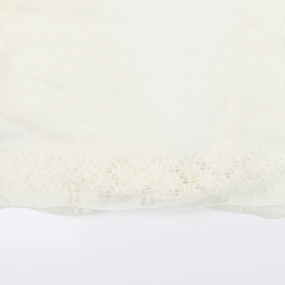 George Womens Ivory Knit Cardigan Jumper Size S