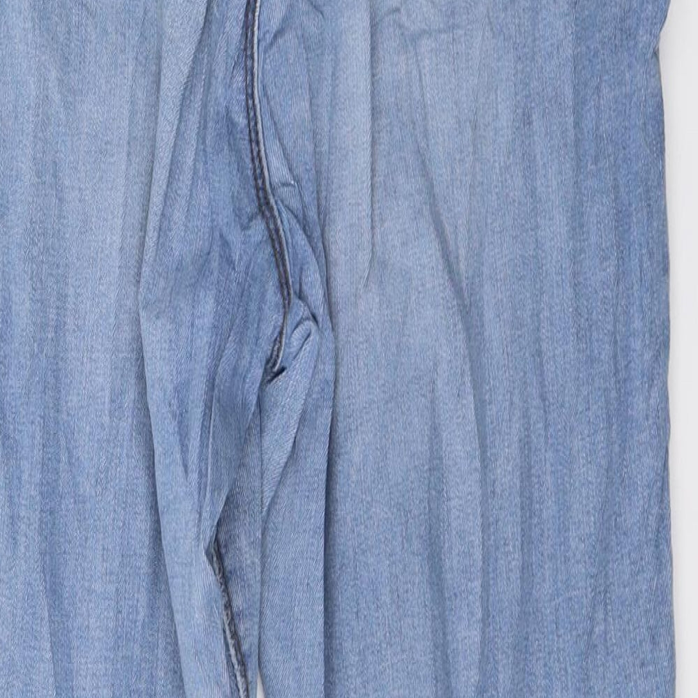 Denim & Co. Womens Blue Denim Skinny Jeans Size 16 L27 in