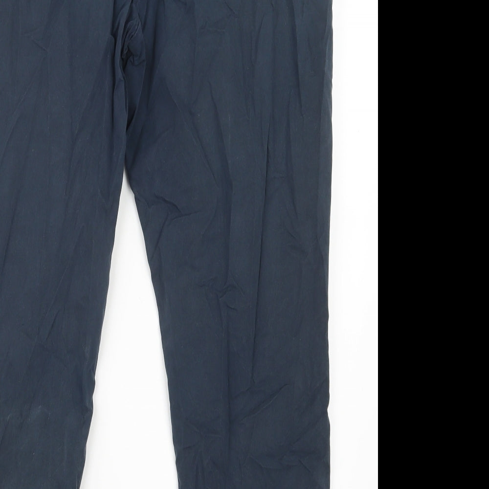 Marks and Spencer Womens Blue Trousers Size 16 L28 in