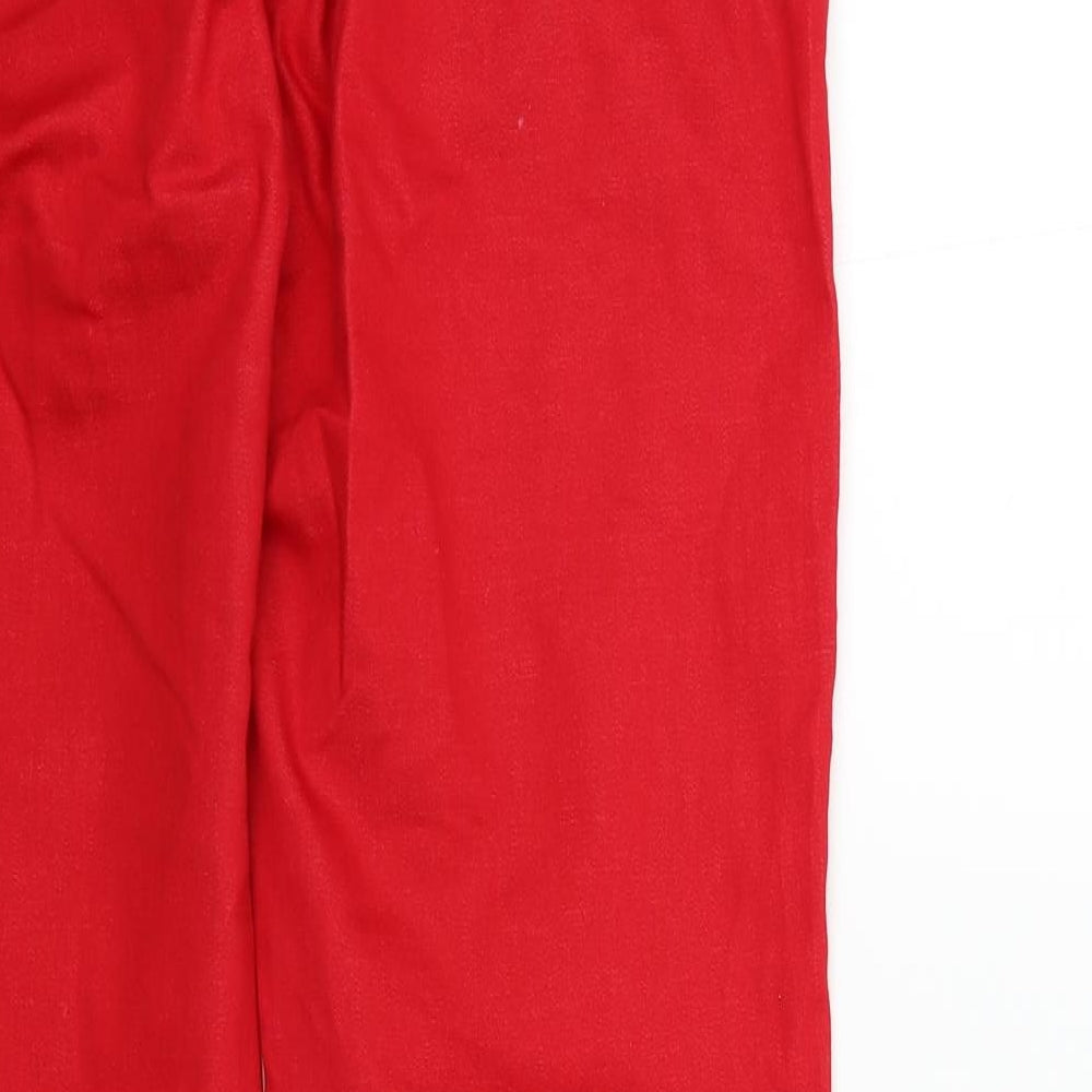 BS JEANS Womens Red Straight Jeans Size 44 in L31 in