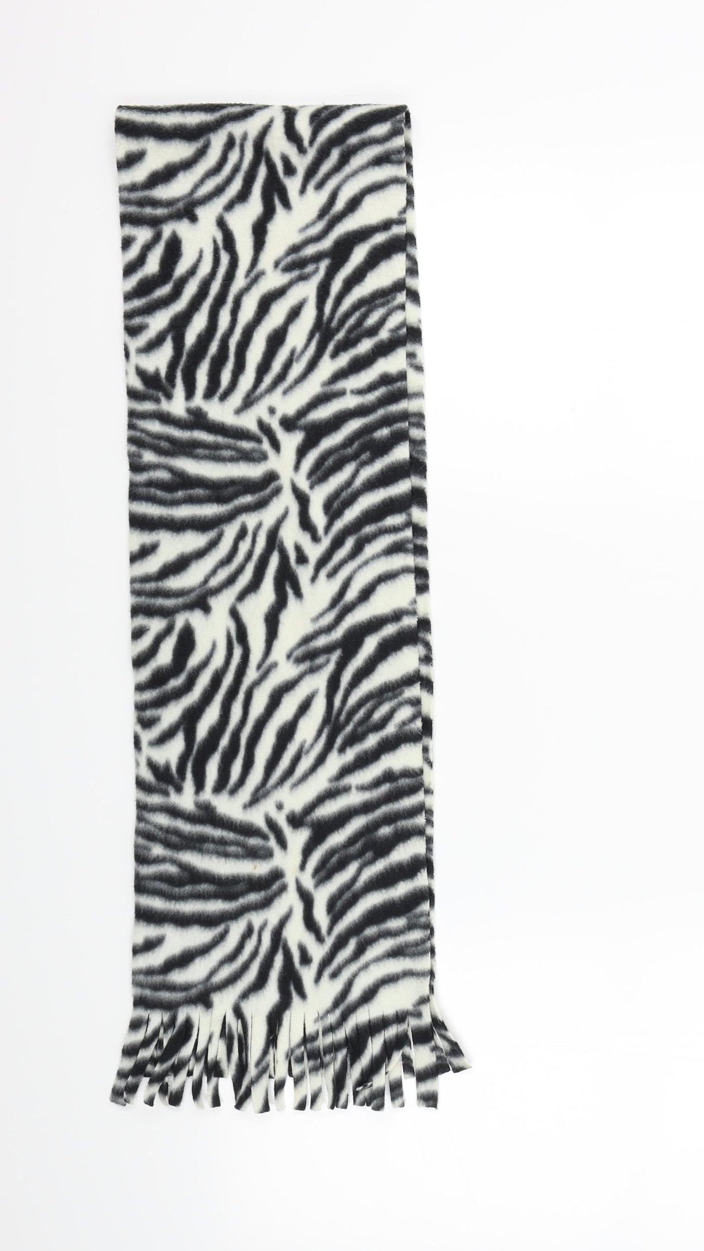 Preworn Womens Black Animal Print Scarf
