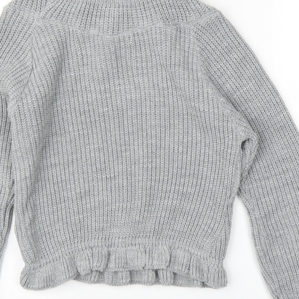 Misspap Womens Grey Pullover Jumper Size S