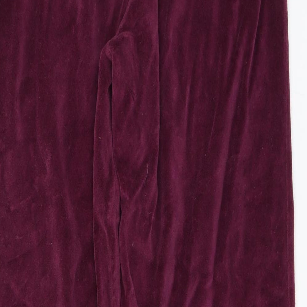Cotton Traders Womens Purple Sweatpants Trousers Size 10 L28 in