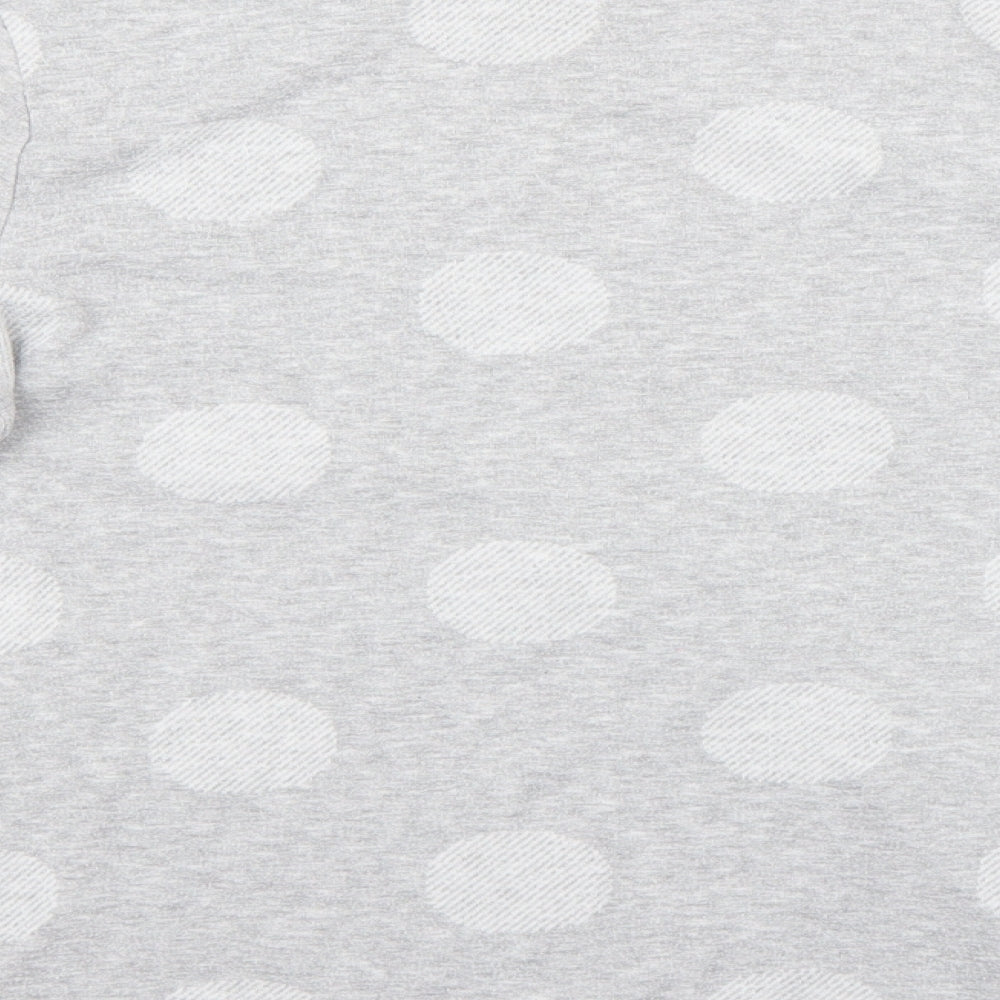 Marks and Spencer Womens Grey Polka Dot Pullover Jumper Size 10