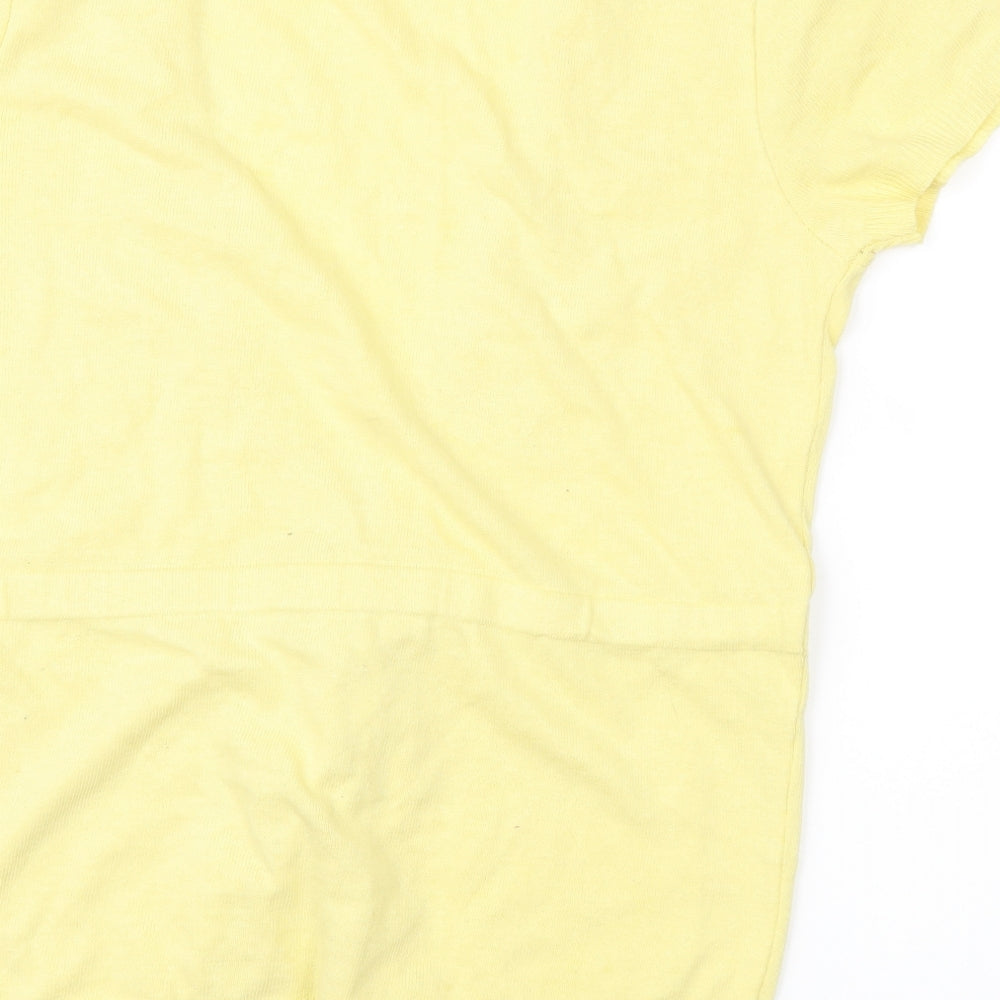 Atmosphere Womens Yellow Cardigan Jumper Size 12