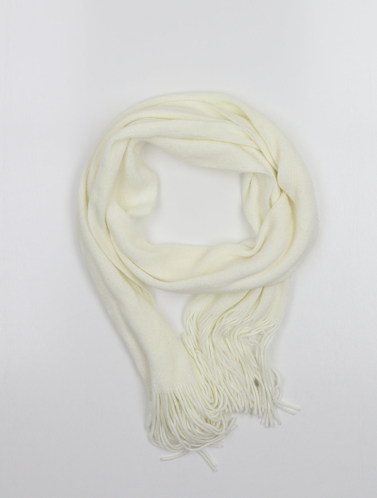 Preworn Womens White Scarf