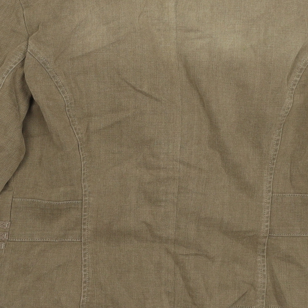 Per Una Womens Beige Jacket Blazer Size 12