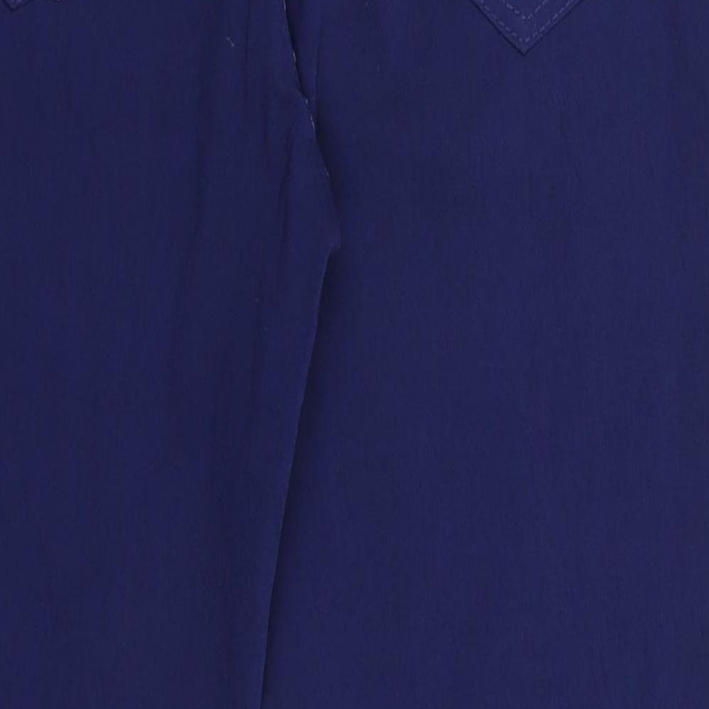 Preworn Womens Blue Trousers Size 34 in L29 in