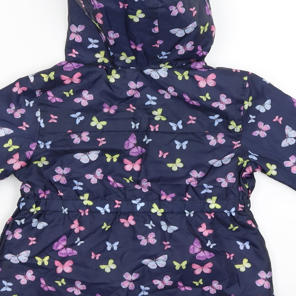 Primark Girls Purple Rain Coat Poncho Size 4-5 Years